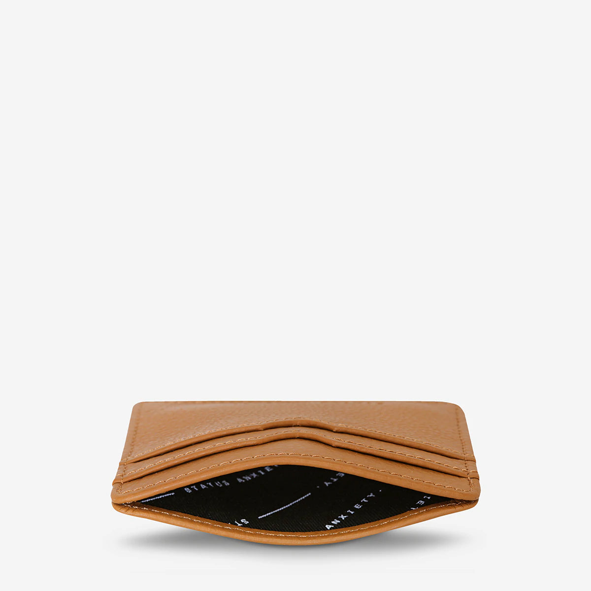 Together For Now Leather Card Wallet in Tan
